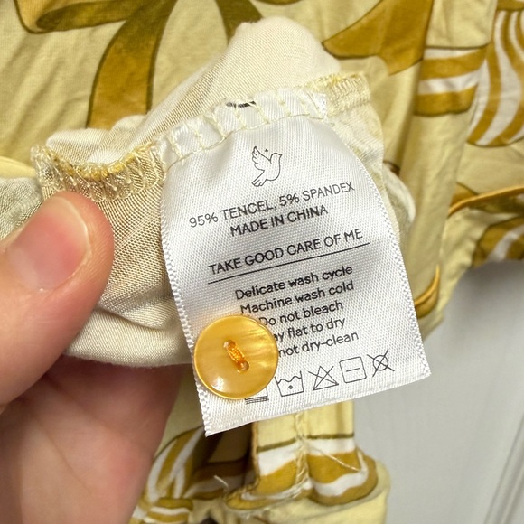 In My Sundays Yellow Bow Pajama Set - Picture 6 of 15